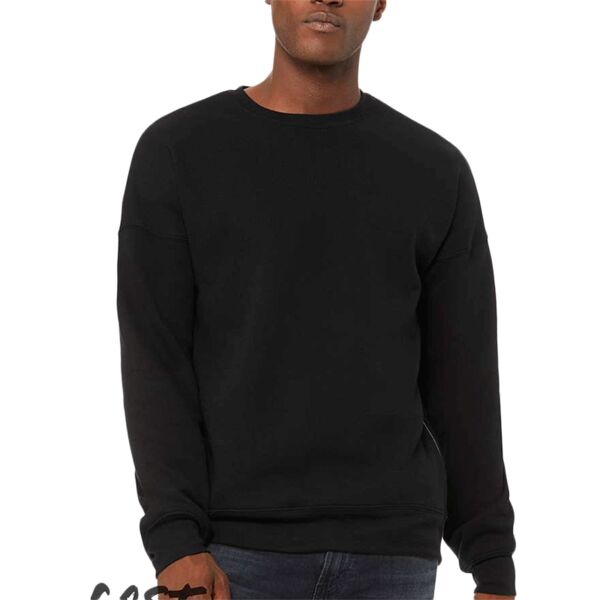 FWD Fashion Unisex Crew Neck Side Zipper Sweatshirt Thumbnail