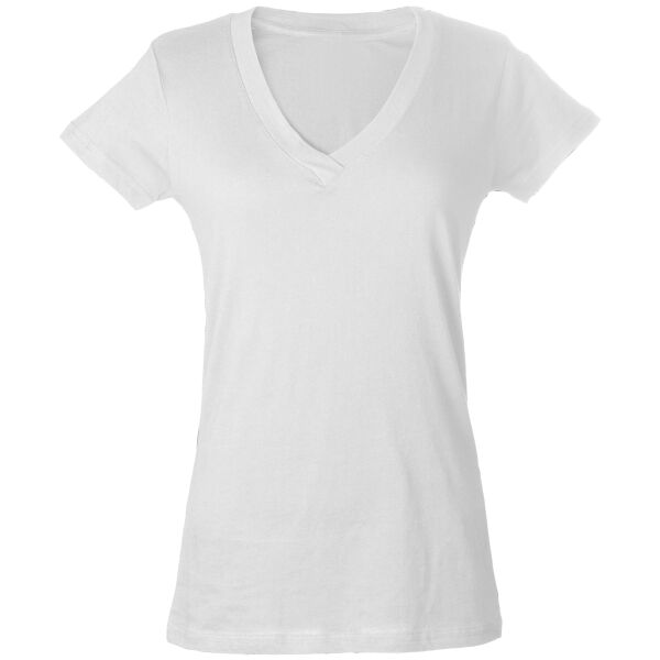 Tultex 214 - Ladies' Slim Fit Fine Jersey V-Neck Thumbnail