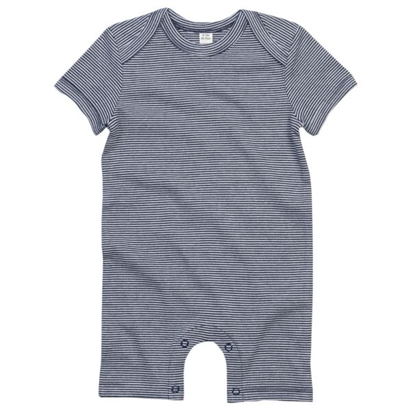 BabyBugz Baby Short Sleeve Striped Bodysuit Thumbnail