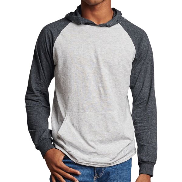Adult Essential Raglan Pullover Hooded T-Shirt Thumbnail