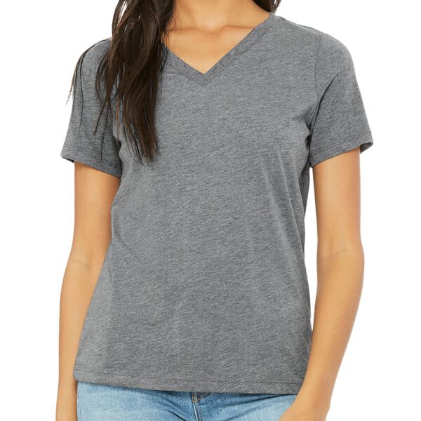 Ladies' Relaxed Triblend V-Neck T-Shirt Thumbnail
