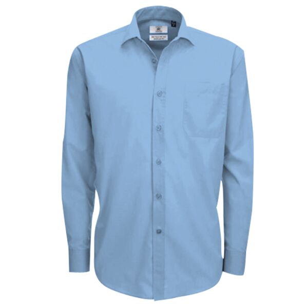 Men's Smart Long Sleeve Poplin Shirt Thumbnail