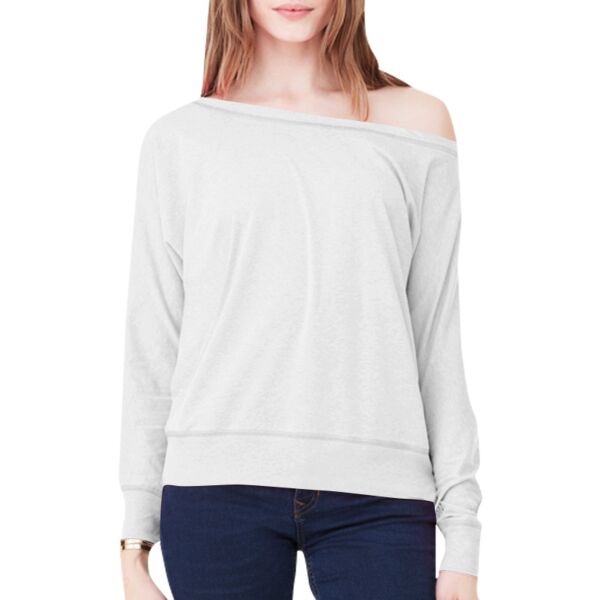Flowy off-the-shoulder long sleeve t-shirt Thumbnail