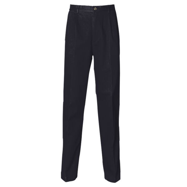 Teflon®-coated double-pleated chino trousers Thumbnail