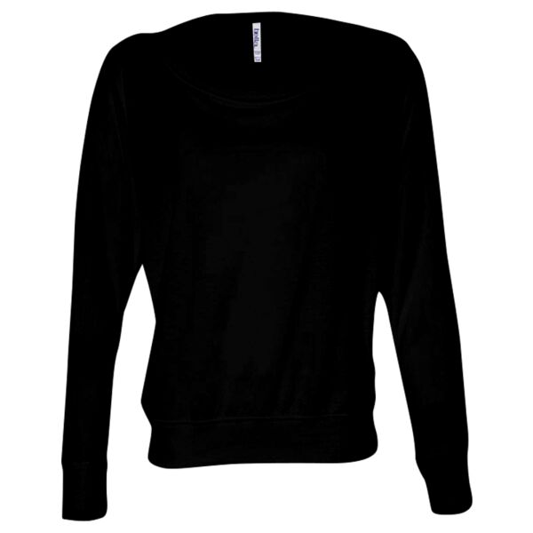 Women's Flowy Long Sleeve Off Shoulder Tee Thumbnail