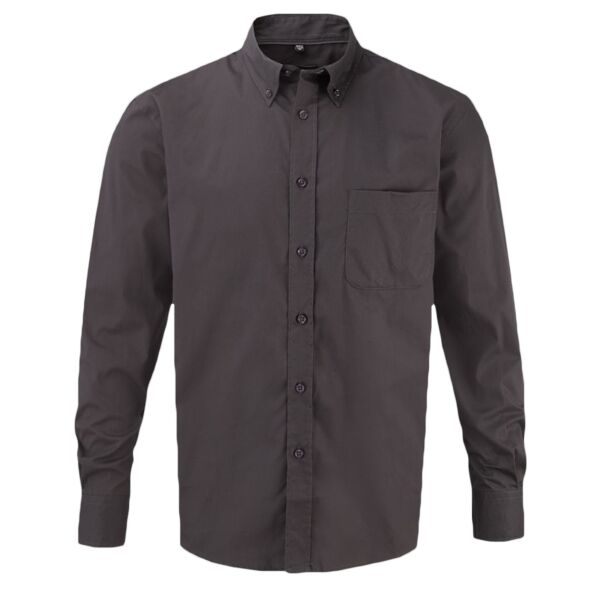 Russell Collection Long Sleeve Classic Twill Shirt Thumbnail