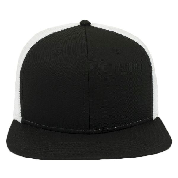 OTTO Superior Cotton Twill Square Flat Visor "OTTO SNAP" Six Panel Pro Style Mesh Back Trucker Snapback Hat Thumbnail