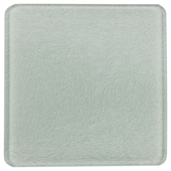 Square DyeTrans Glass Coaster, with White Sublimation Backing, 3.93" x 3.93" x .16". Tempered Textu Thumbnail