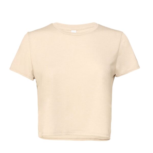 Bella Ladies Flowy Cropped T-Shirt Thumbnail