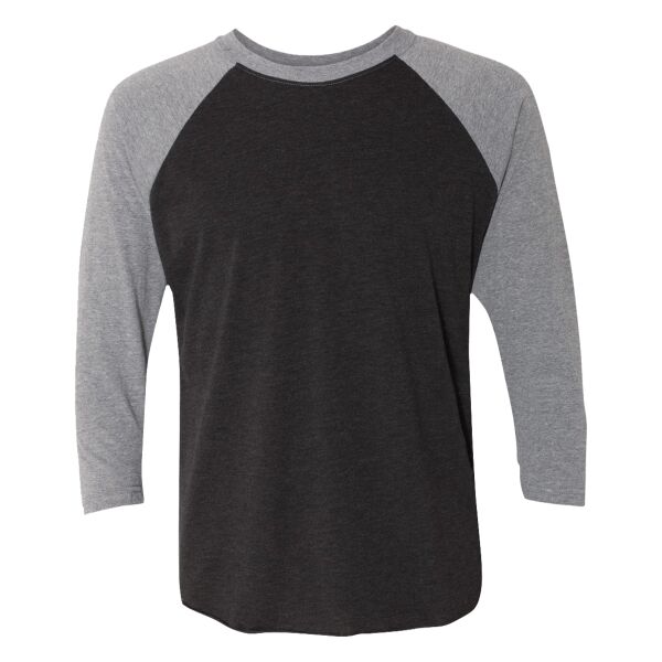 Next Level Apparel Unisex Tri-Blend 3/4 Sleeve Raglan T-Shirt Thumbnail