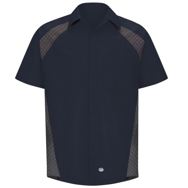 Short Sleeve Diamond Plate Shop Shirt - Long Sizes Thumbnail
