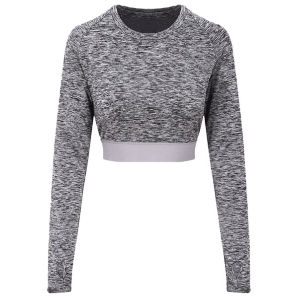 AWDis Ladies Cool Long Sleeve Crop Top Thumbnail