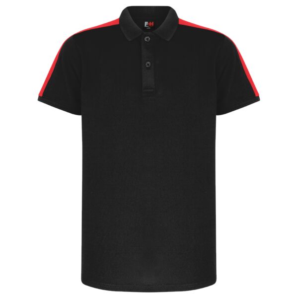 Kids contrast panel polo Thumbnail