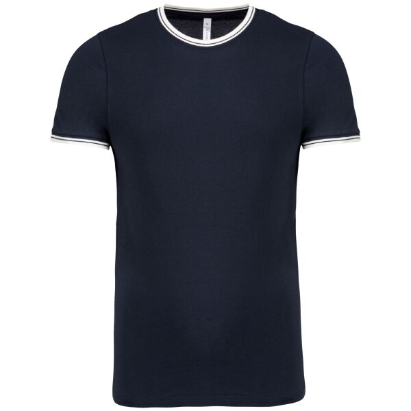 Men's piqué knit crew neck T-shirt Thumbnail