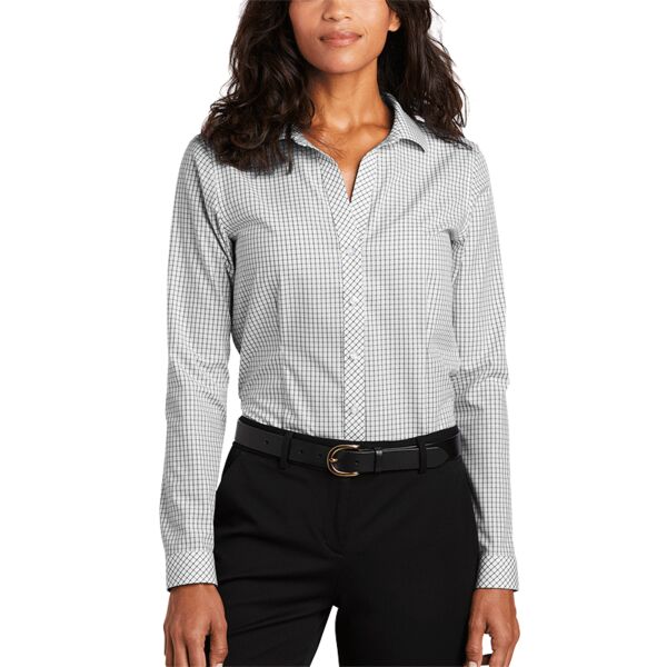 Ladies Open Ground Check Non Iron Shirt Thumbnail