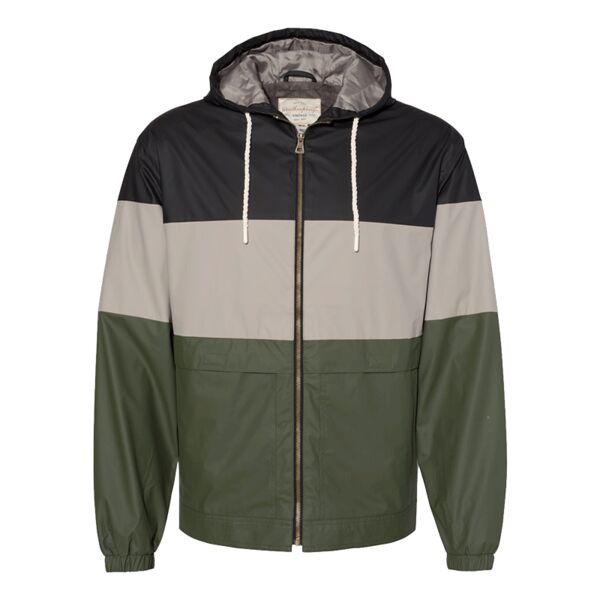 Vintage Colorblocked Hooded Rain Jacket Thumbnail