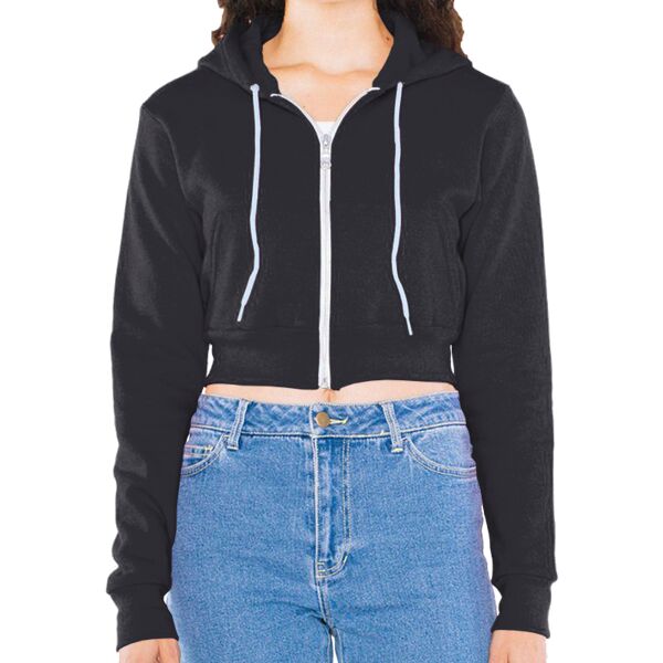 Women's Flex Fleece Cropped Zip Hooded Sweatshirt Thumbnail