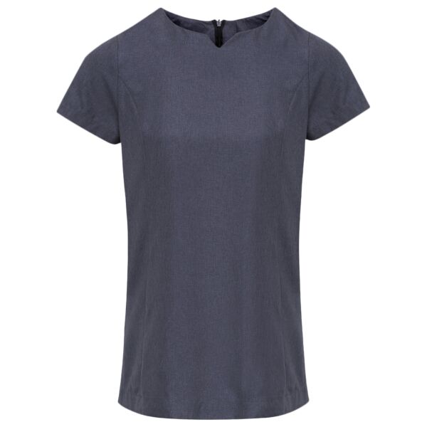 Viola 'linen look' cut neck beauty tunic Thumbnail