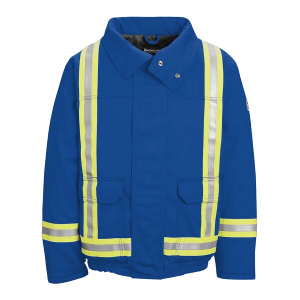 Lined Bomber Jacket with Reflective Trim - Nomex® IIIA - Long Sizes Thumbnail