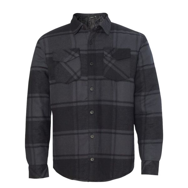 Men's Quilted Flannel Shirt Jacket Thumbnail