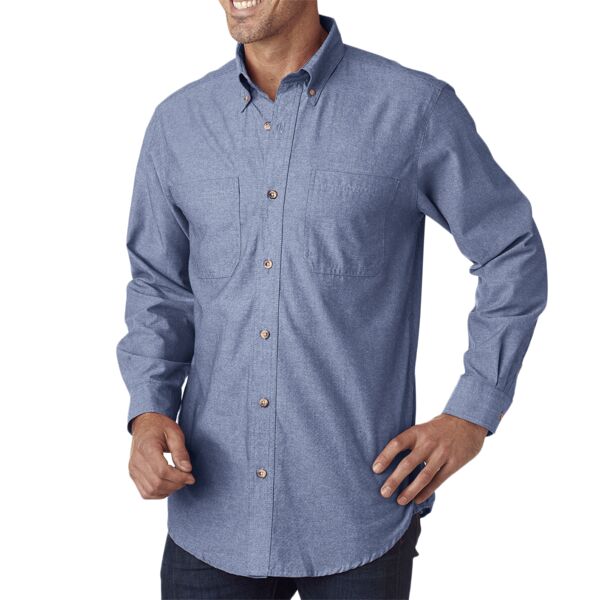 Men's Tall Yarn-Dyed Chambray Woven Thumbnail