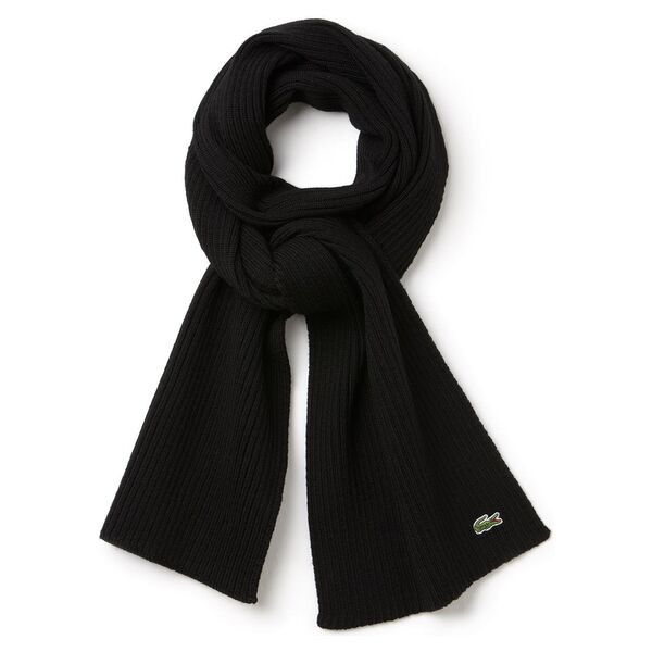 Ribbed Mouliné Wool Scarf Thumbnail