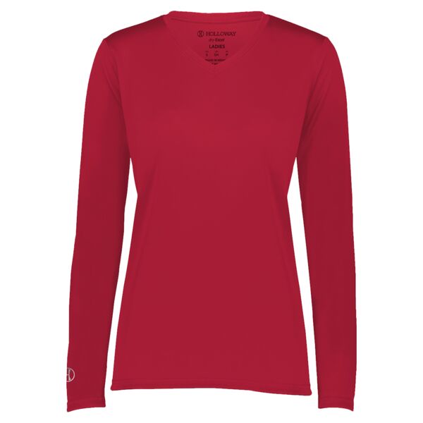 Girls' Momentum Long Sleeve V-Neck T-Shirt Thumbnail